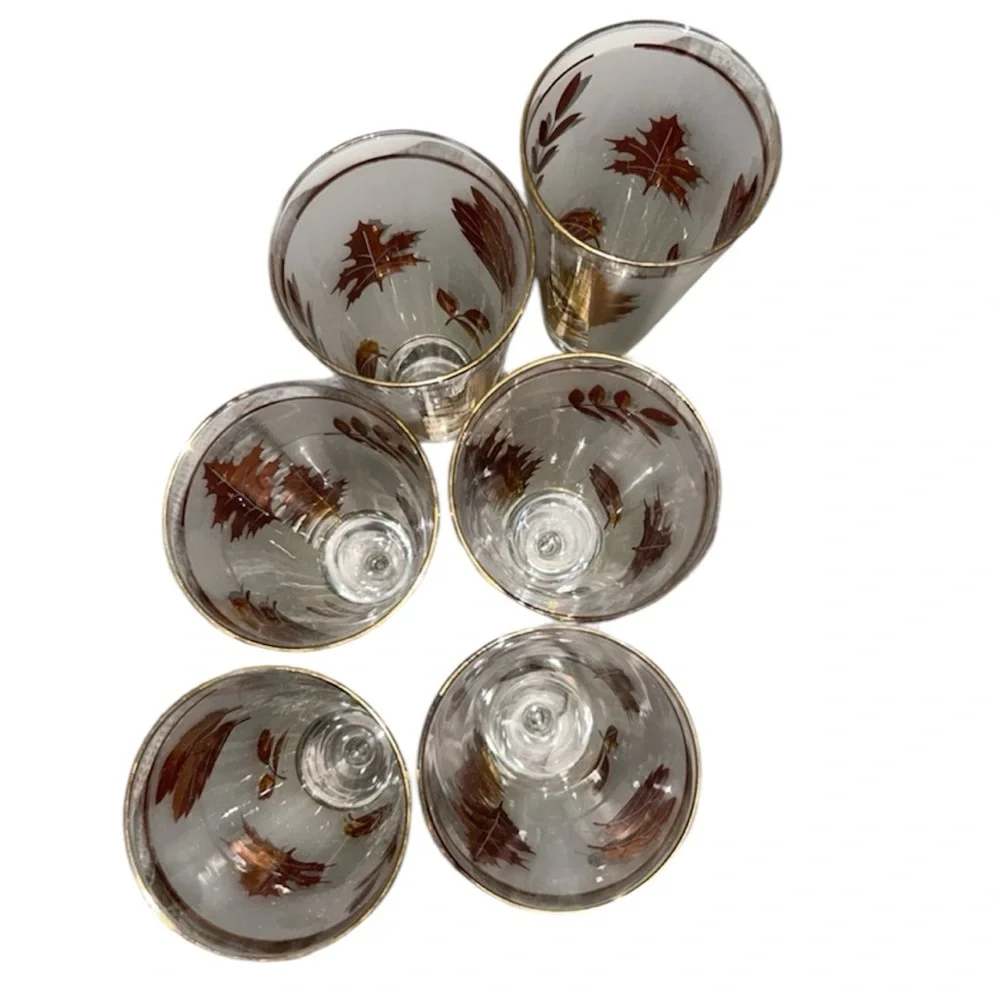 Libbey vintage gold